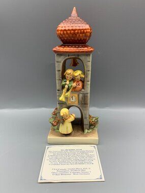 Vintage Goebel Hummel "Whitsuntide" Clock Tower Figure TMK 6 with Original Box